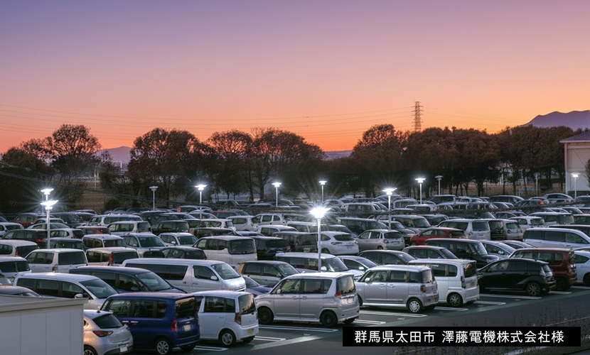 群馬県太田市企業様駐車場